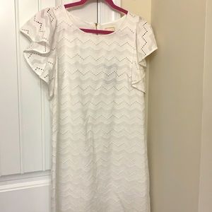 NWT SAIL TO SABLE WHITE EYELET DRESS